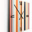 Vertical Elegance Minimal Retrovisions I - Horloge murale abstraite Mid-Century-99635787