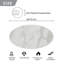 Plateau de table rond en verre trempé durable avec design en marbre - remplacement et housse pour salle à manger / café / patio (intérieur et extérieur)-121781960