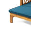 Lit de jour extensible Rustic Long Beach, fabriqué en bois avec coussins de siège rembourrés de tissu d'ameublement