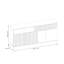 Plissee Sideboard 4 Door 2 Drawers