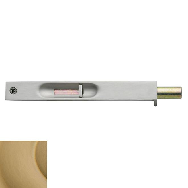 Flush Bolt, Vintage Brass