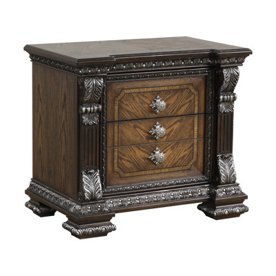 Nightstand W/ Hidden Drawer USB A-C, Espresso