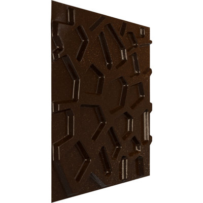 Panneau mural décoratif 3D 3D l 19 5/8 po x H 19 5/8 po Dublin EnduraWall, métallique universel (couvre 2,67 pieds carrés)