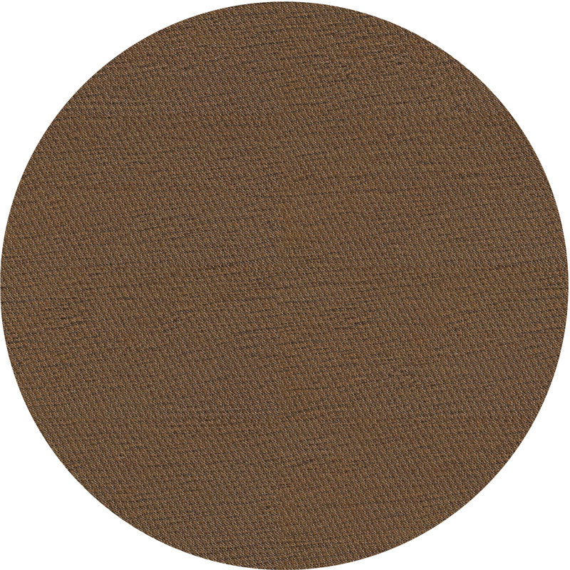 Tapis décoratif brun port Pirie, Rond 3 pi