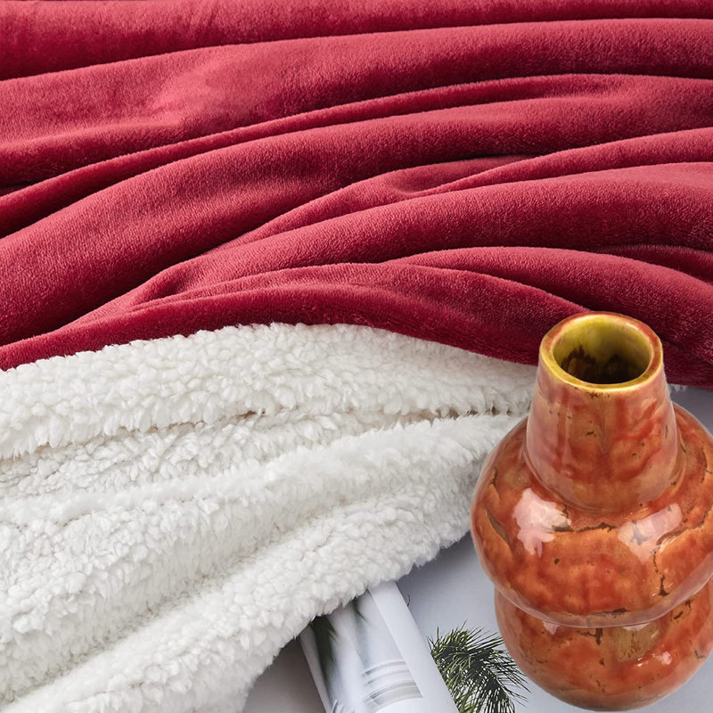 Caulders Canora Grey Blanket, W150 x L200cm, Red