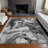 Machine Washable Indoor/Outdoor Cinead ACN1720 Gray Rug-104845909
