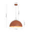1-Light Simple Design Colorful Dome Pendant Light with Adjustable Height-127149933