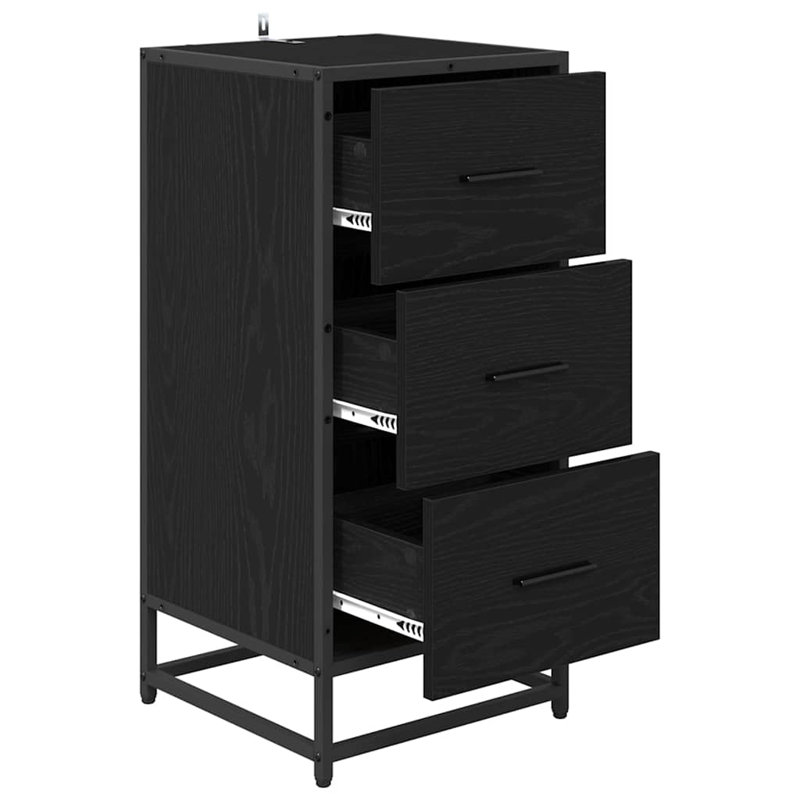 Accent Cabinet, Black Oak