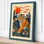 Tiger in Jungle Japandi - Wrapped Canvas-34168808-34168814