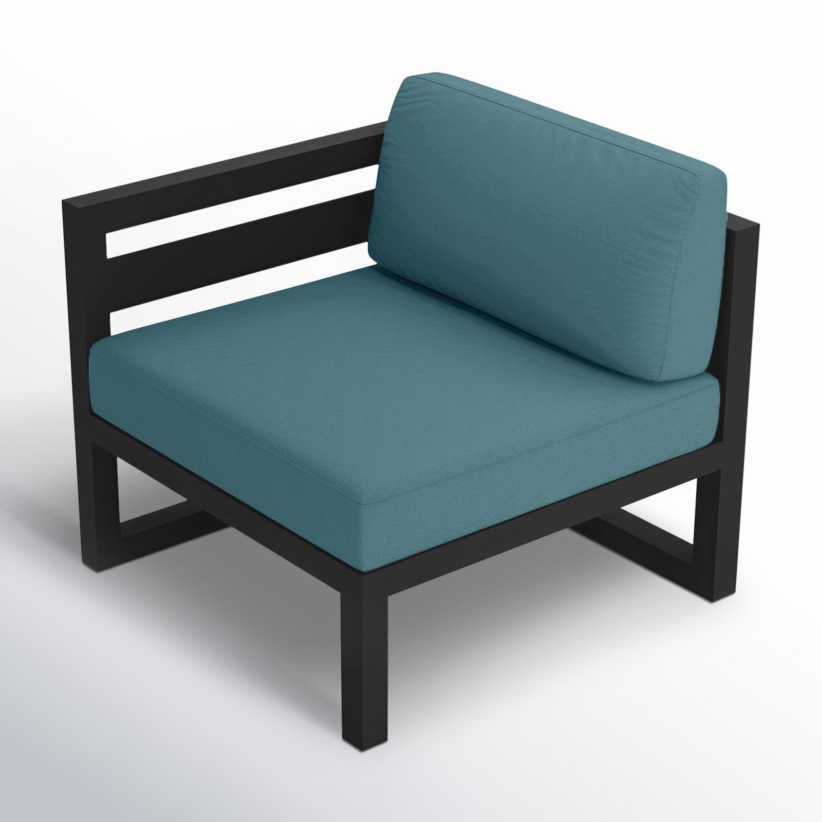 Smith Sunbrella® Patio Lounge Chair, Canvas Natural, Slate