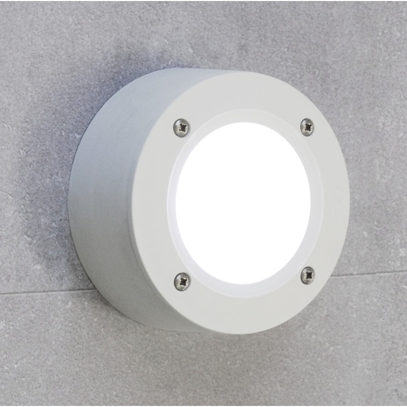 Elsaid Integrated LED Outdoor Flush Mount, Grey