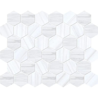 2 in. x 2 in. Honeycomb Polished Stone Tile