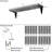 17" X 4.5" Floating Bookshelves, Real Wooden Shelves, Wall Mounted Shelves For Living Room And Home Organization, Decorative Shelves, Rustic & Scandinavian Decor, Room Organization, Hanging, Gray, 20 Pcs-244395712