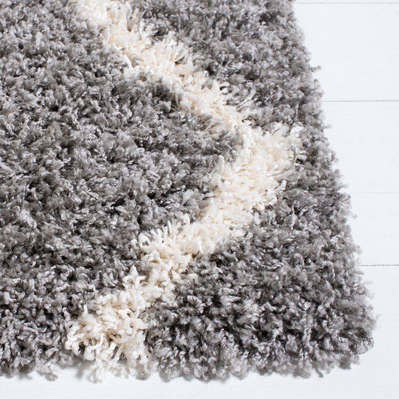 Venus Shag 500 Performance Geometric Rug, Round 6'7"