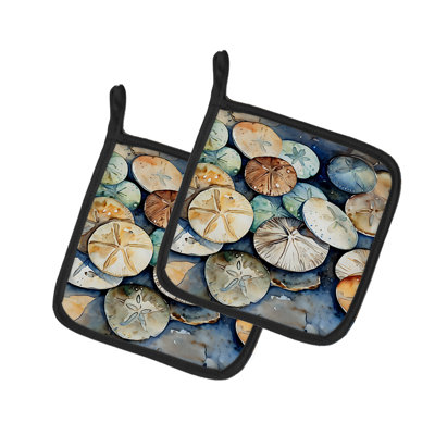 Caroline's Treasures Nautical Collection Polyester Potholder Set
