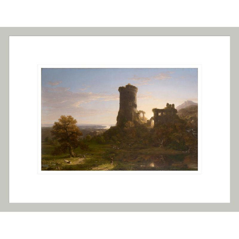 Le présent par Thomas Cole - estampe numérique encadrée, 12.96" H x 16.75" W