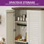 Armoire de rangement 67 po avec 2 portes et tablette réglable Farmhouse Kitchen