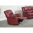 Modern PU Leather Upholstered Motion Recliner with Pillow Top Armrest, Rocker Recliner-1228034067