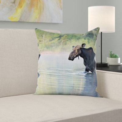 Moose Throw Pillow