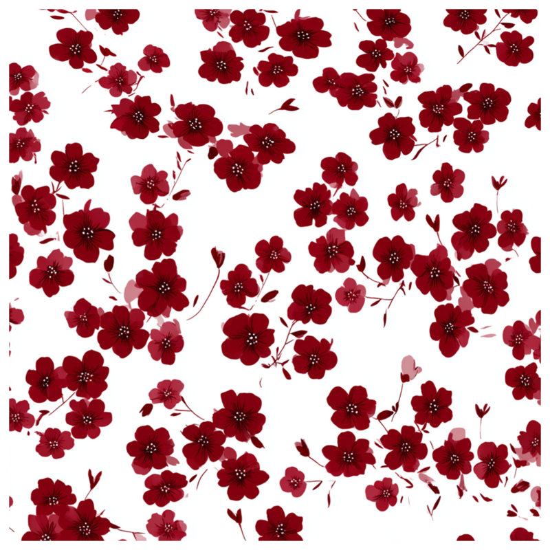 Rideau de douche à fleurs - Décoration florale de salle de bain bohémien, L 70 po x H 84 po