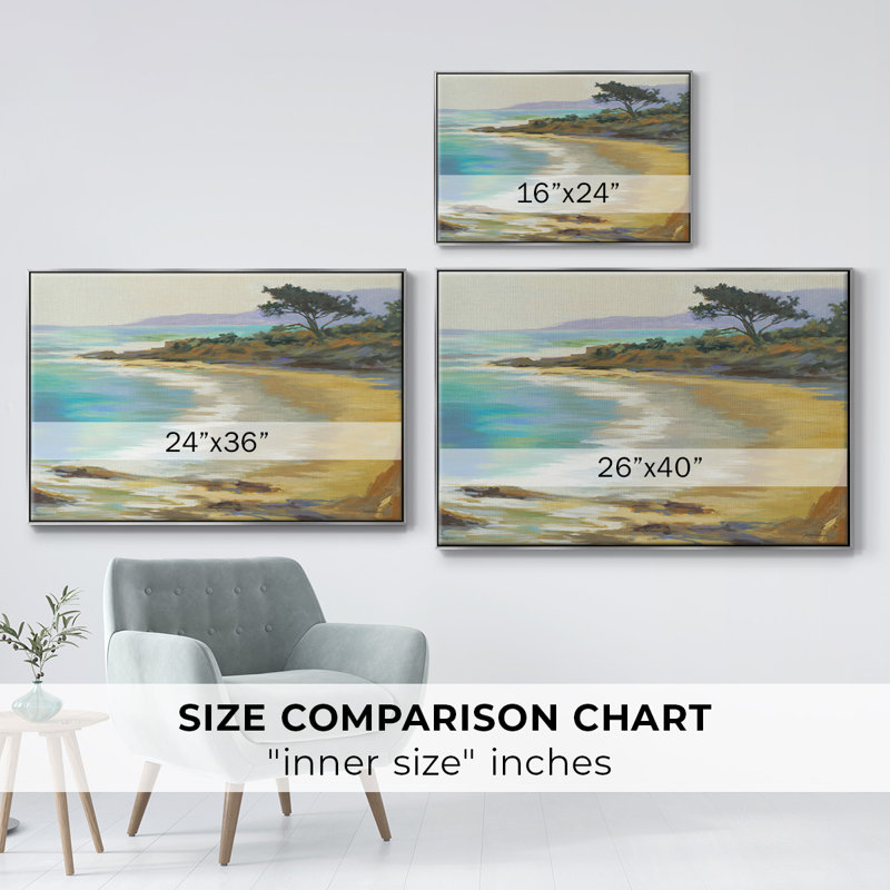 Rocky Point, reproduction d'art sur toile, H 17 po x l 25 po x P 2 po, Argent