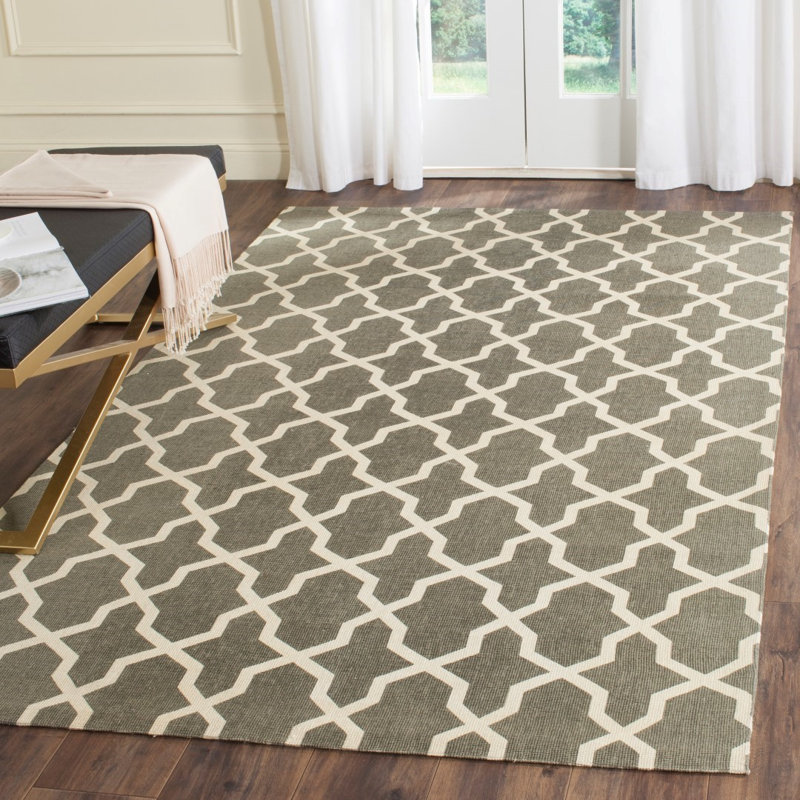 Charing Cross Cedar Brook Hand Loomed Jute Geometric Rug, Rectangle 5' x 8'