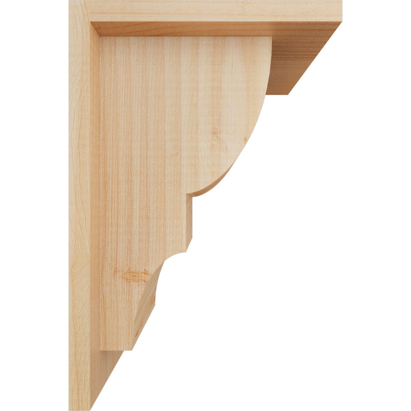 Corbeau Ridgewood avec contre-plaque, H 12 po x l 7,5 po x P 8 po, Sapin de Douglas, Lisse