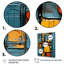 Motifs tribaux bleus Ndebele-96679780-96679803