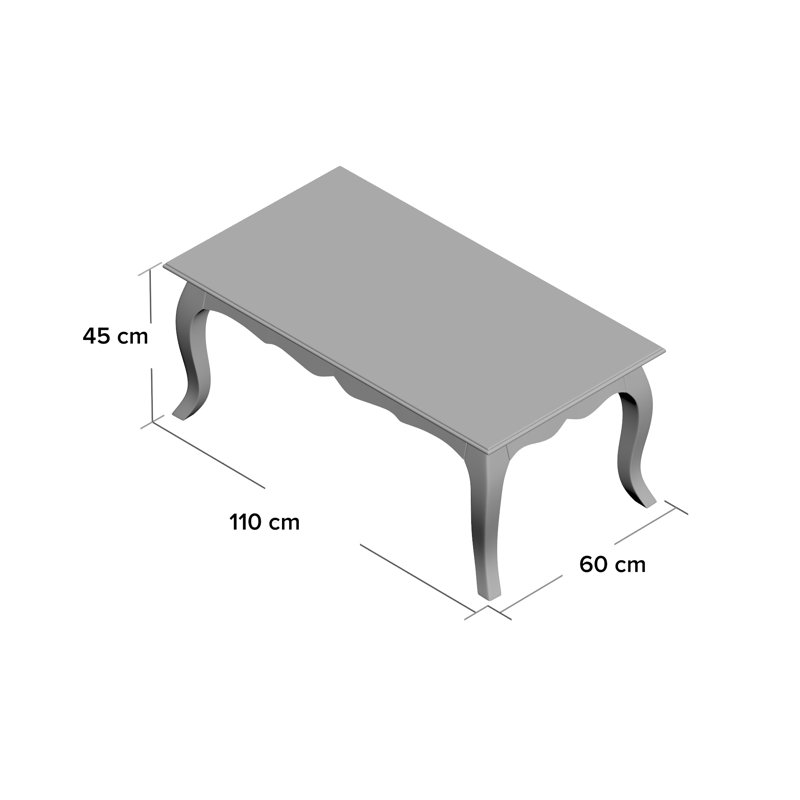 Sala Solid Wood Four Leg Coffee Table