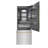 ZLINE Autograph Edition 30 in. 16.1 cu. ft. Built-In Bottom Freezer Refrigerator with Water Dispenser and Ice Maker in Satin Stainless Steel with Graphite Grey Interior-124127762