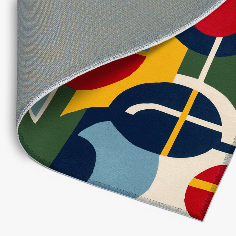 Tapis intérieur et extérieur Jaunty Wobble, Rectangle 9 pi x 12 pi