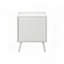 Table d'appoint avec tiroirs à panneau en rotin blanc stratifié, H 24 po-1890583013