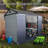 Upgraded 8x6ft Resin Garden Shed with Floor, Windows, and Lockable Door
