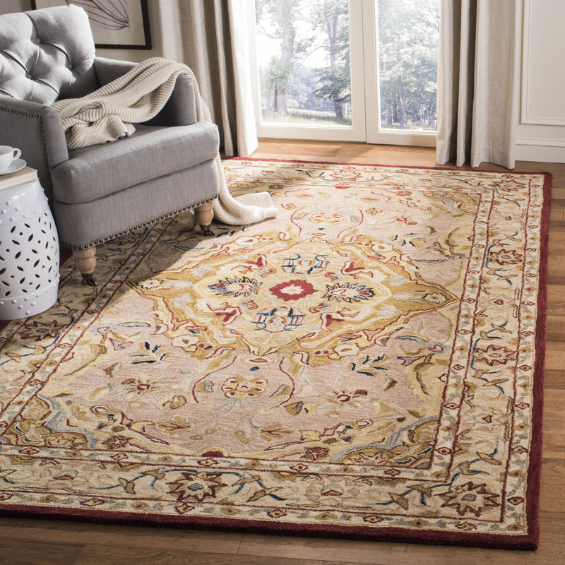 Tapis oriental en laine touffeté à la main Tingley, Rectangle 4 pi x 6 pi