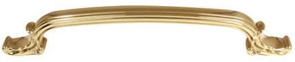 Poignée Ornate Appliance, 12", Laiton poli