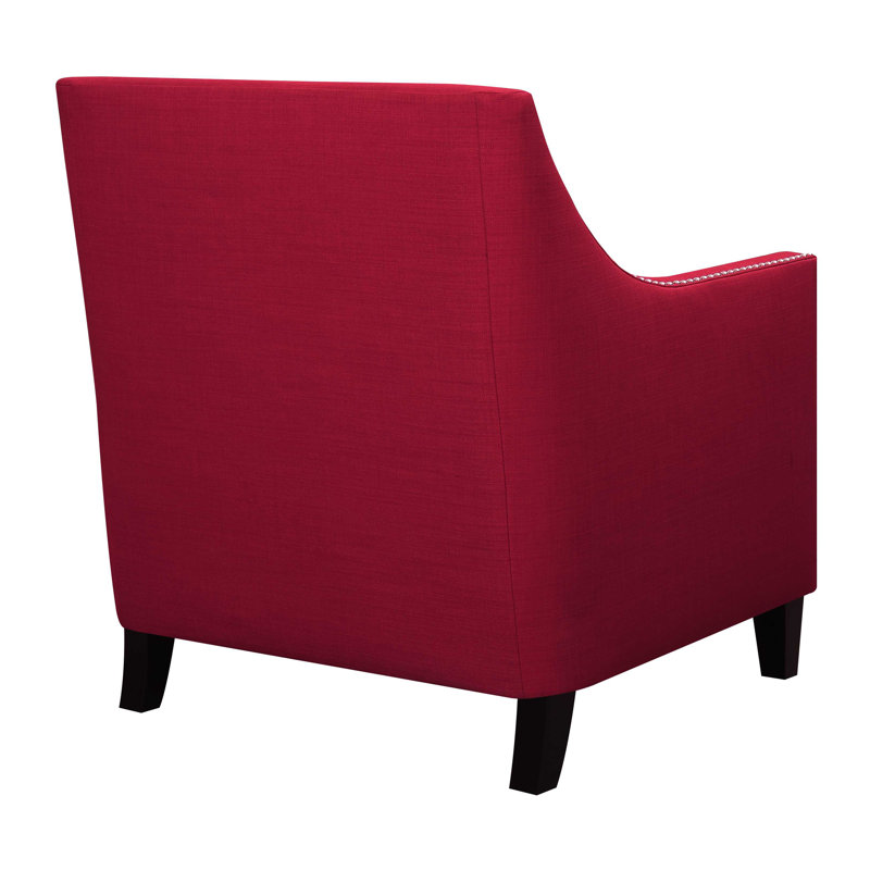Fauteuil et repose-pieds Rodrigo, Rouge
