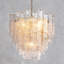 Lustre 9 lumières de luxe avec verre martelé 24 po Mesmer