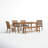 Kinsler 76" Rectangular 7 - Person Eucalyptus Dining Set with Cushions