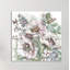 «White Poppies and Eucalyptus II» par Tre Sorelle Studios, reproduction d'art sur toile tendue-26357968
