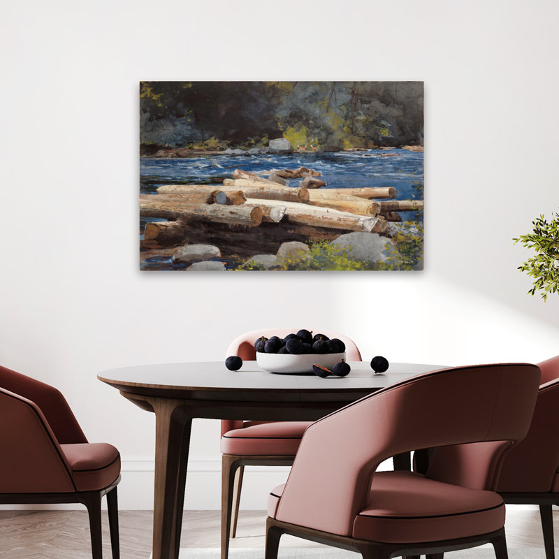 Hudson River - Art contemporain, H 24 po x l 36 po