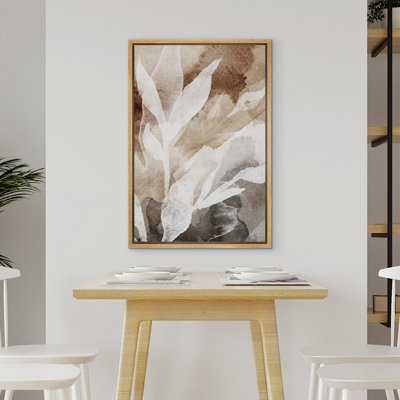 Silhouettes en harmonie, une étude de plantes dans des tons d'aquarelle, art moderne, décoration florale, botanique