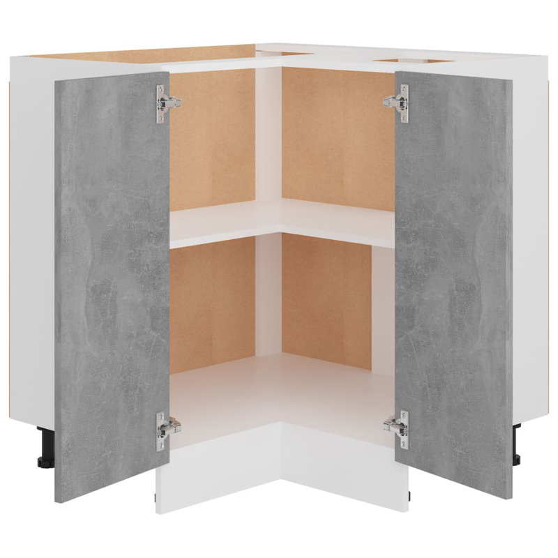 Lyon Corner Bottom Cabinet Lyon, Concrete Grey
