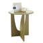 Table d'appoint ronde ronde - Table d'appoint en bois au design compact et mince pour le salon, la chambre à coucher ou le bureau-1822078310