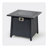 28-inch Iron Square Propane Fire Pit Table