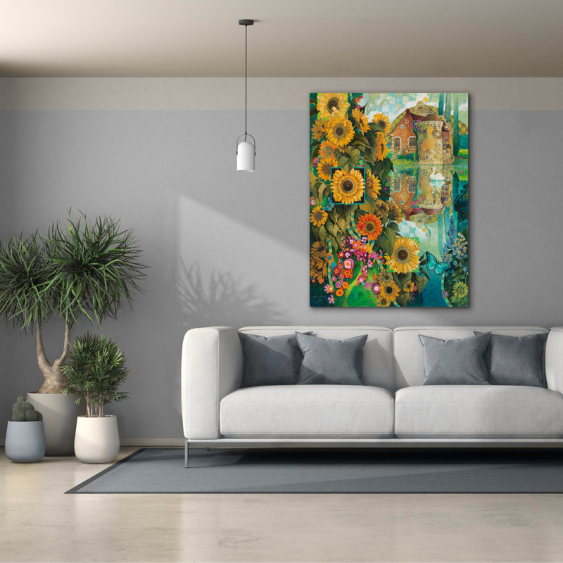 «A Lived View In Kent» par David Galchutt, art mural sur toile, H 54 po x l 40 po x P 1,5 po