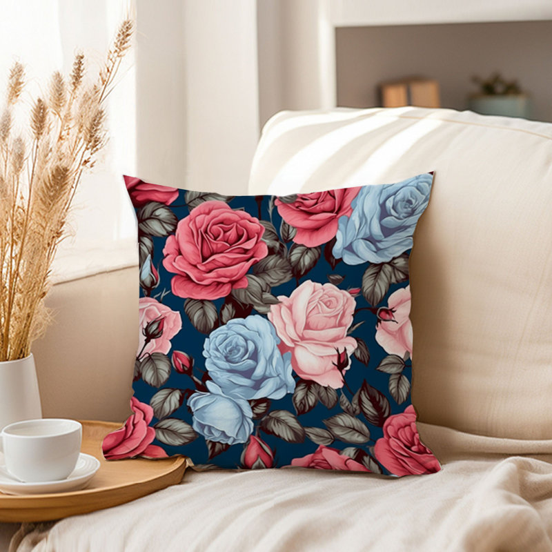 Floral Rose Flowers Pattern VI Classic, 20"H x 20"W