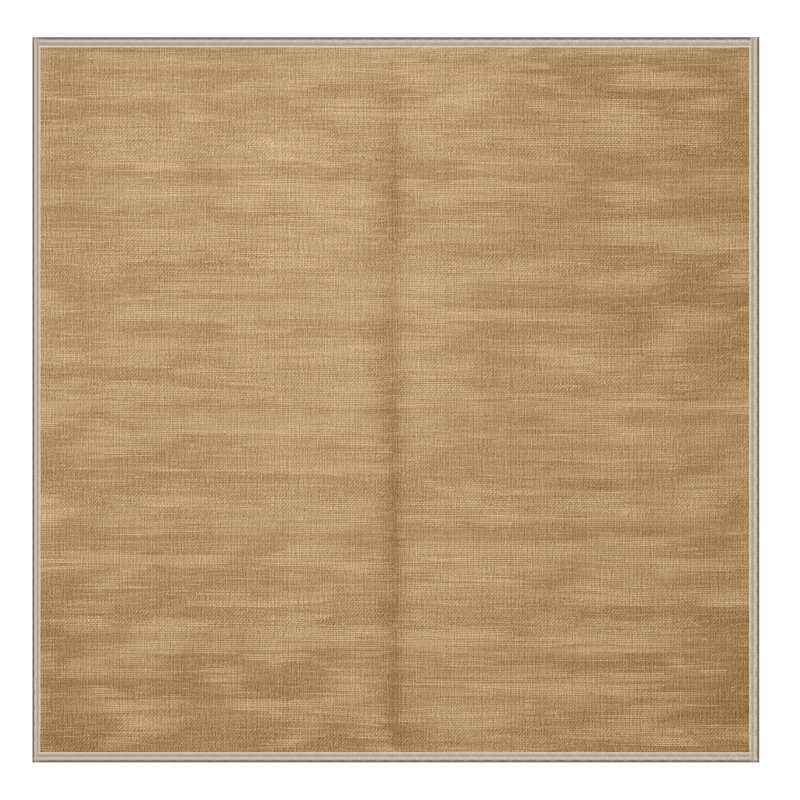 Machine Washable Solid Brown Area Rug, Square 4'