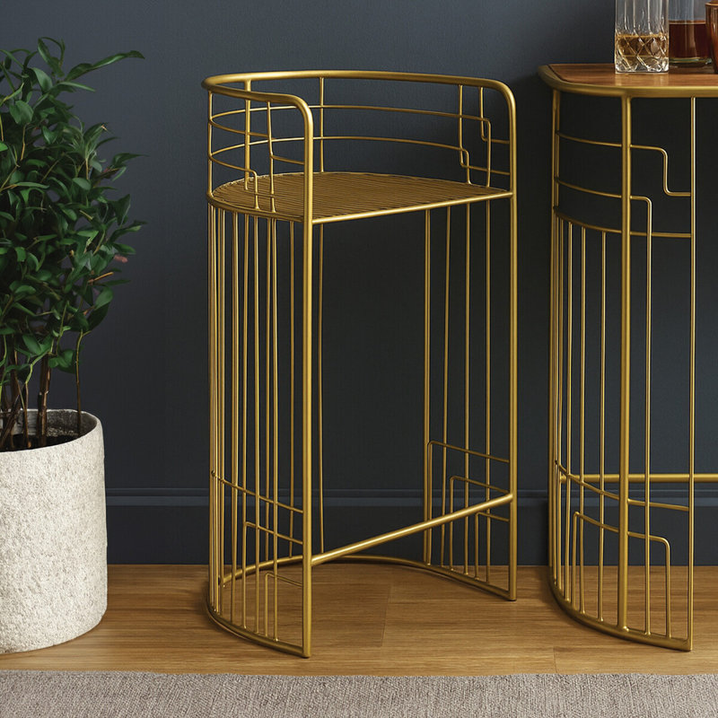 Willian Counter Stool with Metal Frame