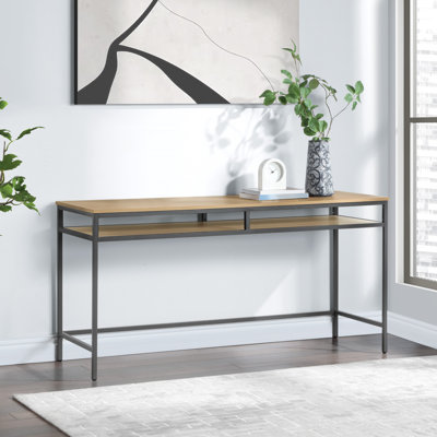 60" Metal Frame Writing Desk