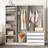 Doorless Wooden Storage Wardrobe For Dedroom With Shelves And 3 Drawers-618283396